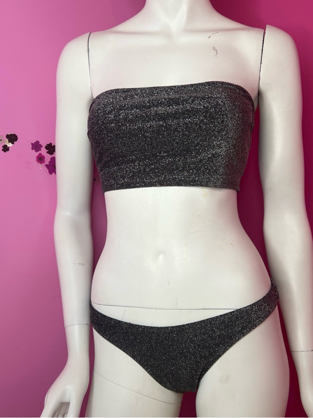 VS Pink bandeau bikini size small